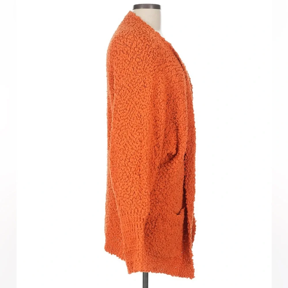 Cozy Orange Women's Cardigan - Picture 4 of 7